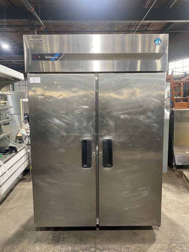 Hoshizaki Commercial 2 Door Reach In Refrigerator! All Stainless Steel! On Casters! Model: RH2AAC SN: N60580G! 115V 1 Ph! - Image 1 of 9