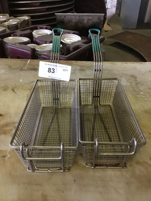 Commercial Metal Deep Frying Baskets! 2x Your Bid!