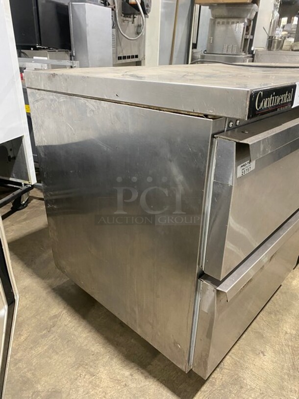 Continental Commercial Refrigerated 4 Drawer Chef Base! All Stainless Steel! On Casters! 115V 1 Phase! Model: SW60 SN: 15711459! - Image 2 of 8