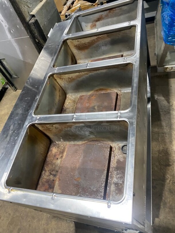 Duke Commercial Natural Gas Powered 4 Well Steam Table! With Underneath Storage Space! All Stainless Steel! Model 304M Serial 06162325! On Legs! - Image 5 of 9