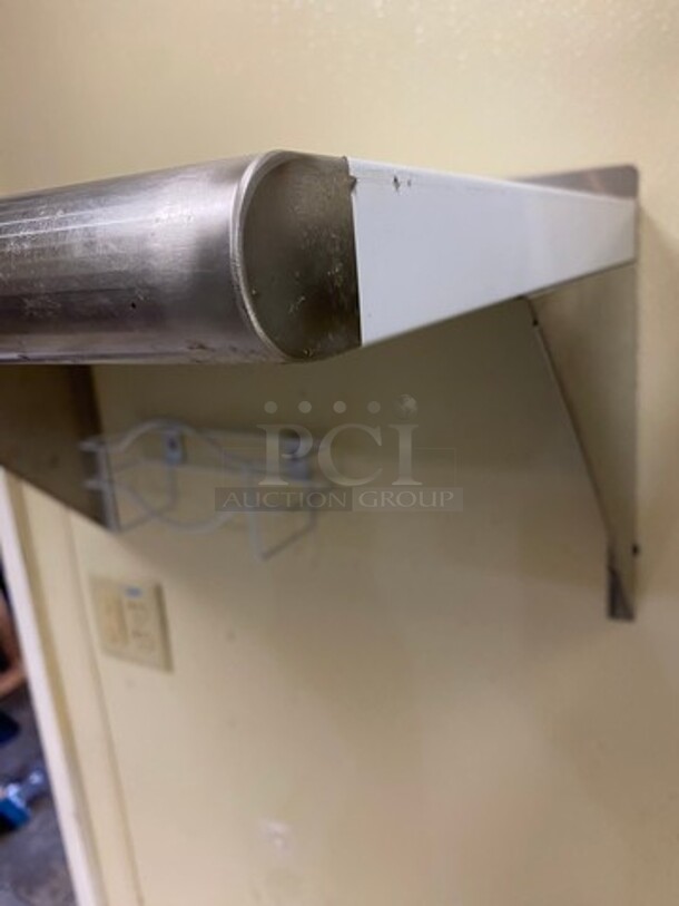 Commercial Solid Stainless Steel Wall Mount Shelf! - Image 2 of 5