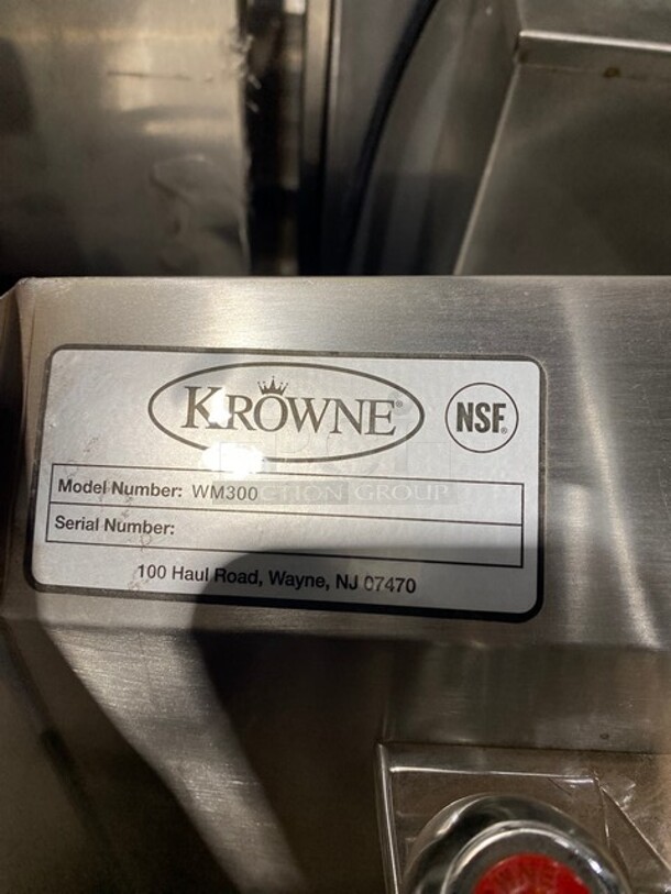 Krowne Commercial Stainless Steel Hand Sink! With Back And Side Splash! With Faucet And Handles! Model: WM300 - Image 7 of 7