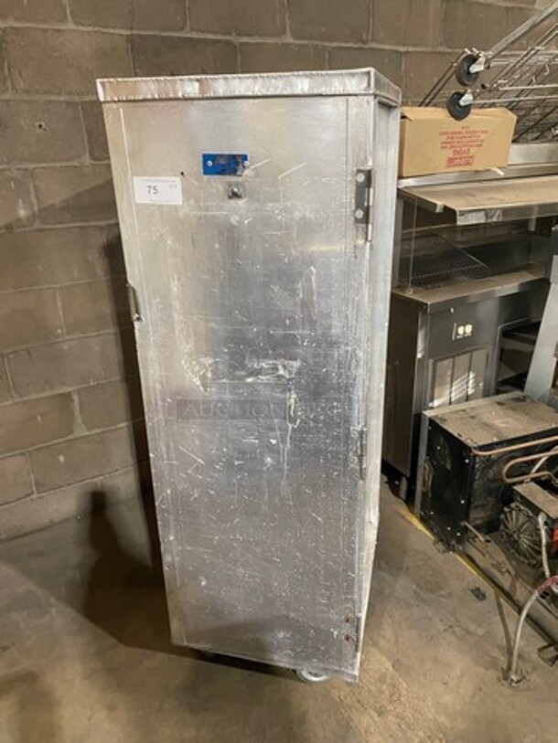 Commercial Single Door Enclosed Pan Rack! Solid Stainless Steel! On Casters! - Image 1 of 5