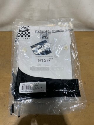 NEW! Chef Revival White S Chef Coats! 10X Your Bid! 
