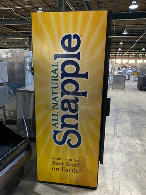 Beverage Air Commercial Single Door Reach In Refrigerator Merchandiser! With View Through Door! With Poly Coated Racks! Model: MT27 SN: 4859463 115V 60HZ 1 Phase - Image 3 of 8