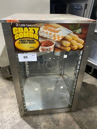 Wisco Commercial Countertop Food Warming Display Case! Glass All Around Showcase Style! Model: 00925W073 SN: 1501 120V