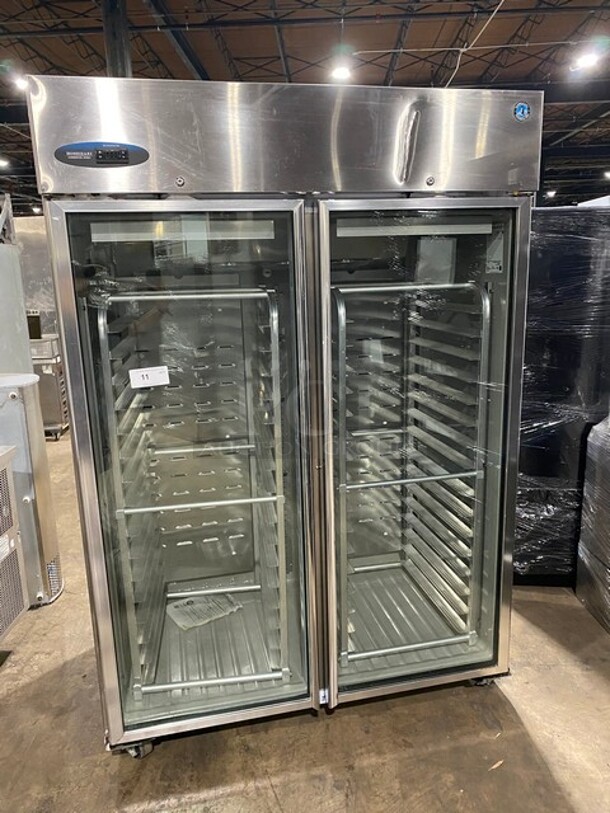 Hoshizaki Commercial 2 Door Reach In Cooler Merchandiser! With View Through Doors! All Stainless Steel! With Built In Bun Rack! Model: CR2B-FGY - Image 1 of 9
