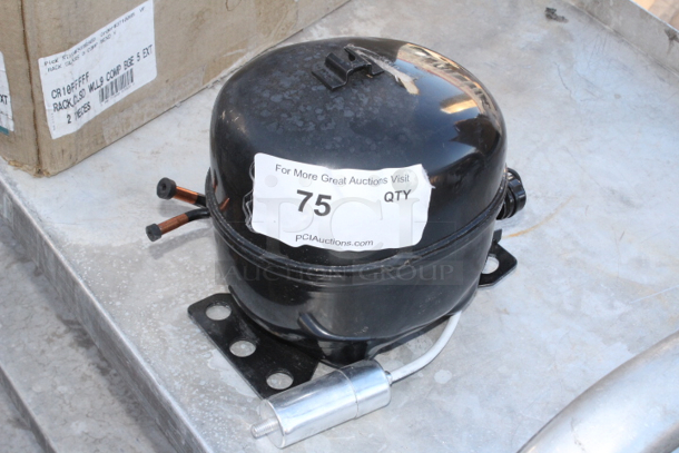 BRAND NEW SCRATCH & DENT! Avantco 17817638 Compressor for APT-48, APT-60, SS-CFT-48-HC, SS-CFT-60-HC, SS-PT-48, SS-PT-60, UBB-378, UDD-378, and UDD-4-HC Series - Image 1 of 4