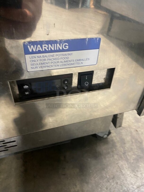 Langer All Stainless Steel Commercial Refrigerated Grab N Go Open Merchandiser! On Casters!  - Image 6 of 9