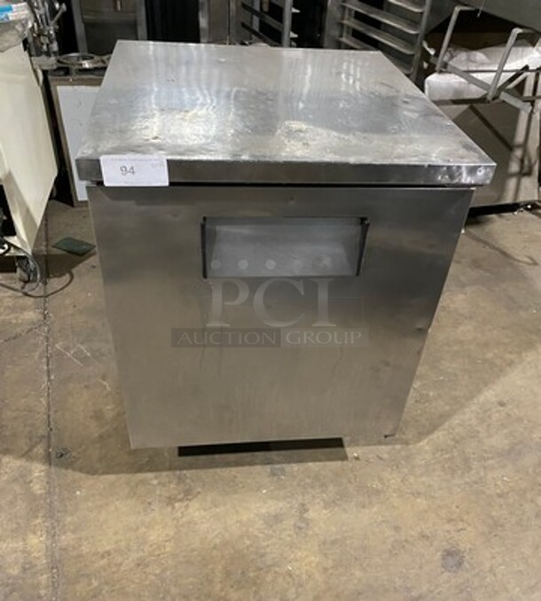 True Commercial Single Door Refrigerated Lowboy/ Worktop Cooler! With Poly Coated Racks! All Stainless Steel! On Legs! Model: TUC27 SN: 3079867 115V 60HZ 1 Phase - Image 1 of 7