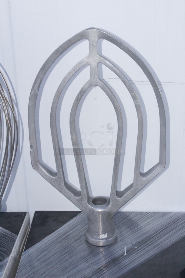 Hobart H-600T 60 Quart Mixer With Bowl, Dolly, Hook, Whip, Paddle and Grinder Attachment. Tested In Proper Working Order.  - Image 9 of 9