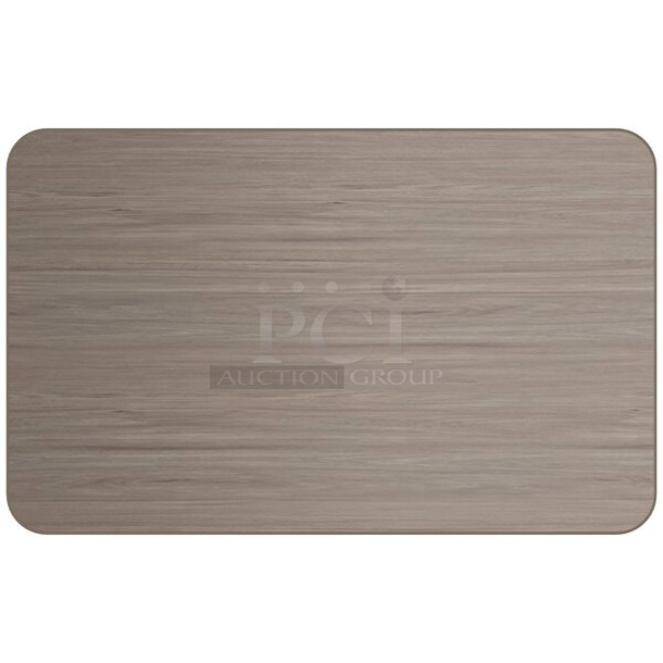 BRAND NEW SCRATCH AND DENT! Lancaster Table & Seating 3493048TBA 30" x 48" Rectangular Reversible White Birch / Ash Laminated Table Top - Image 1 of 2