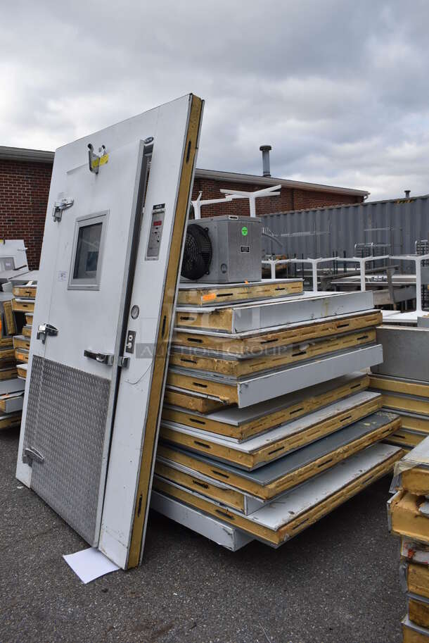 Norlake 8'x26' Walk In Box w/ 2 Doors, HTA26-87B-AE 115 Volt Condenser, Two HTA28-76B-AE 115 Volt Condenser. Does Not Have Floor. Information Provided By The Consignor But Not Verified By PCI Auctions. - Image 7 of 12