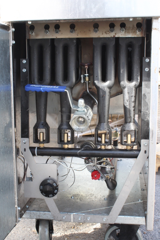 Imperial Range IFS-50NG Natural Gas 50 lb. Tube Fired Fryer - 140,000 BTU. Unit appears to have been used. S/N: 05215924 - Image 6 of 7