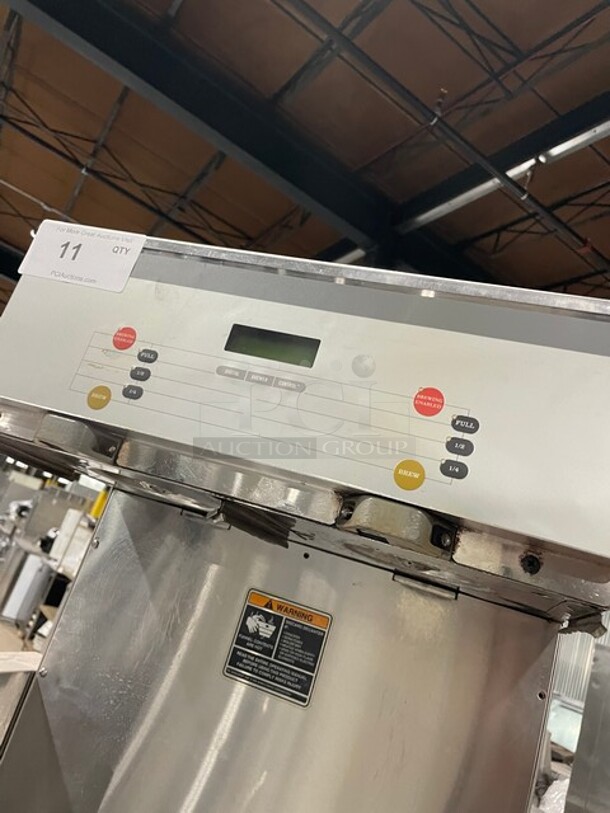 Bunn Starbucks Style Commercial Countertop Soft Heat Dual Coffee Brewer! With Hot Water Dispenser! All Stainless Steel! On Legs! 120/208V 1 Phase! Model: DUAL SH DBC, 120/208GRY(SBUX)! - Image 5 of 7