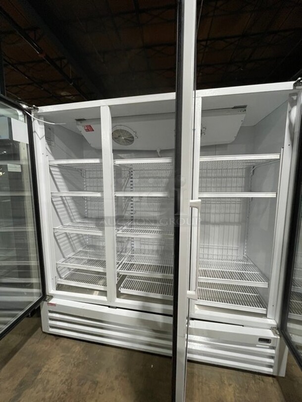 Masterbilt Standex Commercial Triple Glass Reach In Freezer Merchandiser! With Poly Coated Racks! 115/220V 1 Phase! Model: BLG-74-HGP SN: 199124 LEE01! - Image 5 of 9