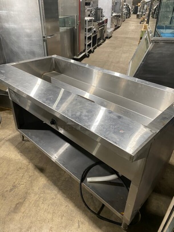 L & T Commercial Electric Powered Steam Table! With Storage Space Underneath! All Stainless Steel! On Legs! Model: SLT4E SN: SLT2203002 208V 1 Phase - Image 9 of 10