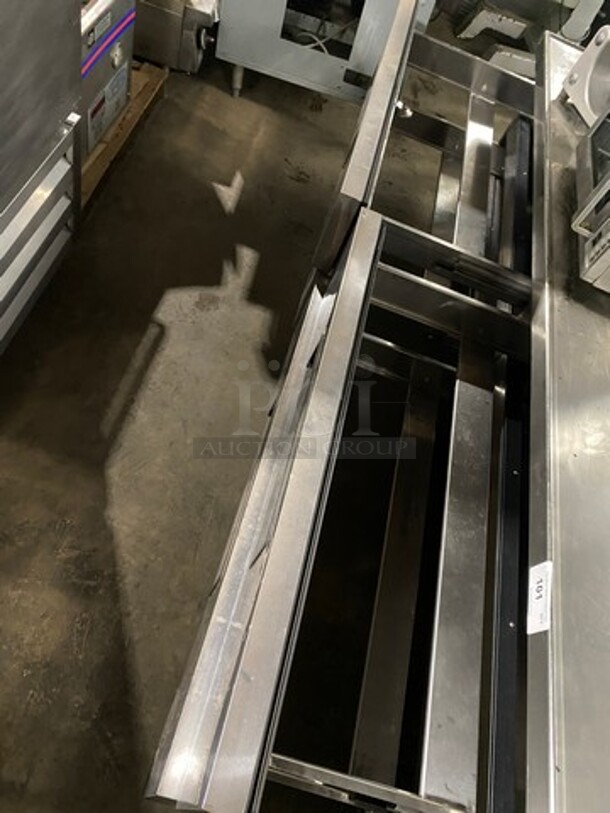 Turbo Air Commercial Refrigerated Chef Base! With 4 Drawer Storage Space! All Stainless Steel! On Casters! Model: TCBE96SDR SN: CB96301003 115V - Image 5 of 8