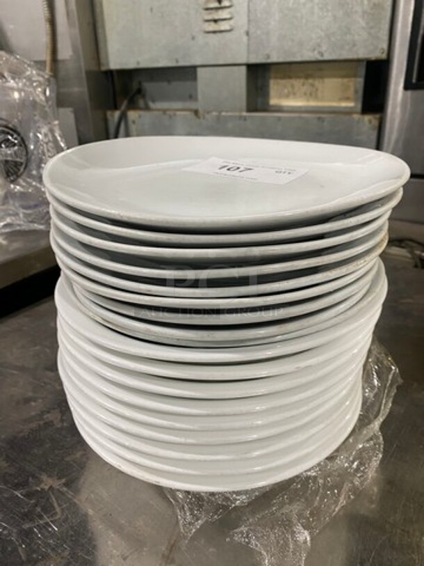 ALL ONE MONEY! White Dinner PLATES! - Image 2 of 6