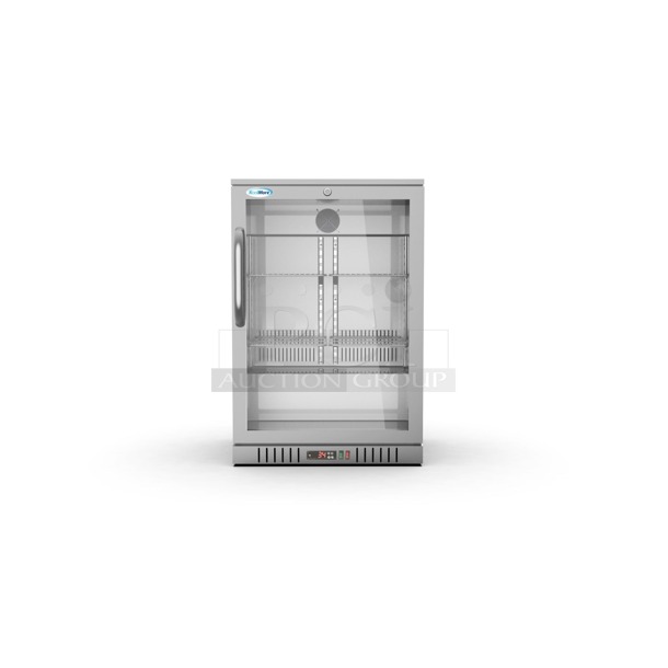 BRAND NEW SCRATCH AND DENT! Koolmore BC-1DSW-SS 24 in. One-Door Back Bar Refrigerator - 4.1 Cu Ft. TESTED. WORKING.  - Image 1 of 2