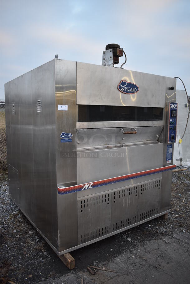 Picard MT-8-24 Stainless Steel Commercial Propane Gas Powered Single Deck Revolving Tray Bakery Oven. 180,000 BTU. 74.5x84.5x90 - Image 3 of 12
