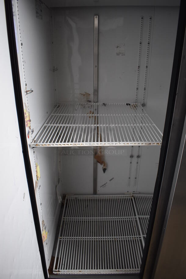 2011 True TG2F-2S Stainless Steel Commercial 2 Door Reach In Freezer w/ Poly Coated Racks on Commercial Casters. 115 Volts, 1 Phase. 51x35x83. Tested and Working! - Image 4 of 6