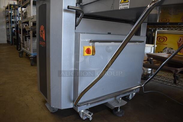 2019 Ram Model Q670/1400 Stainless Steel Commercial Floor Style Reversible Dough Sheeter on Commercial Casters. 220 Volts, 3 Phase. 122x40x49 - Image 6 of 11