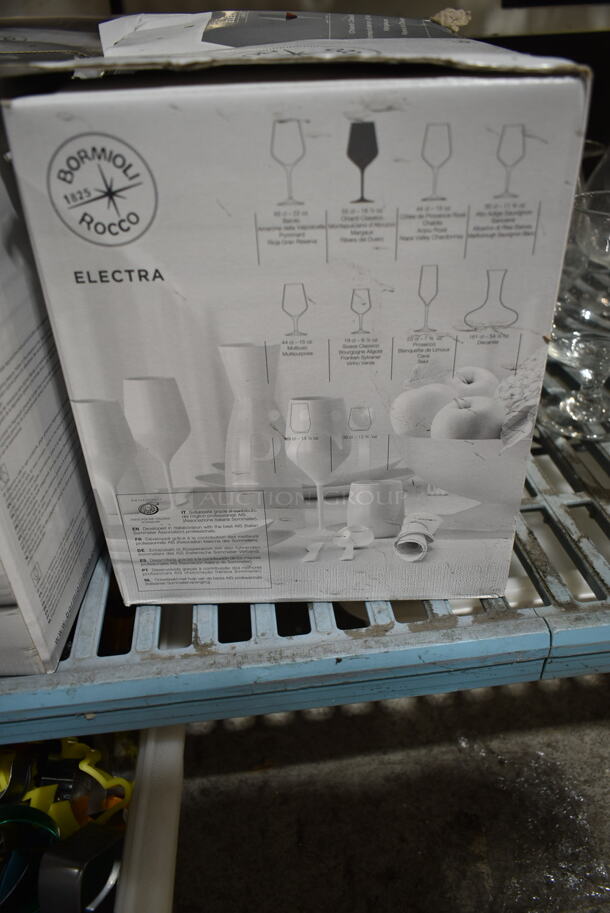4 Boxes of 6 Bormioli Rocco Wine Glasses. 4 Times Your Bid! - Image 3 of 3