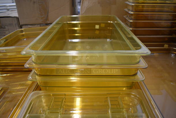 ALL ONE MONEY! BRAND NEW Lot of 30 Drop In Bins, 21 Lids and 6 Straining Inserts. Includes 1/1x6, 1/3x6, 1/2x2.5 - Image 7 of 9
