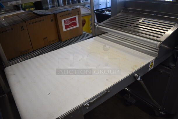 2019 Ram Model Q670/1400 Stainless Steel Commercial Floor Style Reversible Dough Sheeter on Commercial Casters. 220 Volts, 3 Phase. 122x40x49 - Image 8 of 11