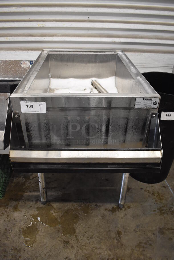 Krowne KRPT Stainless Steel Commercial Ice Bin w/ Speedwell. 24x41x30 - Image 1 of 4