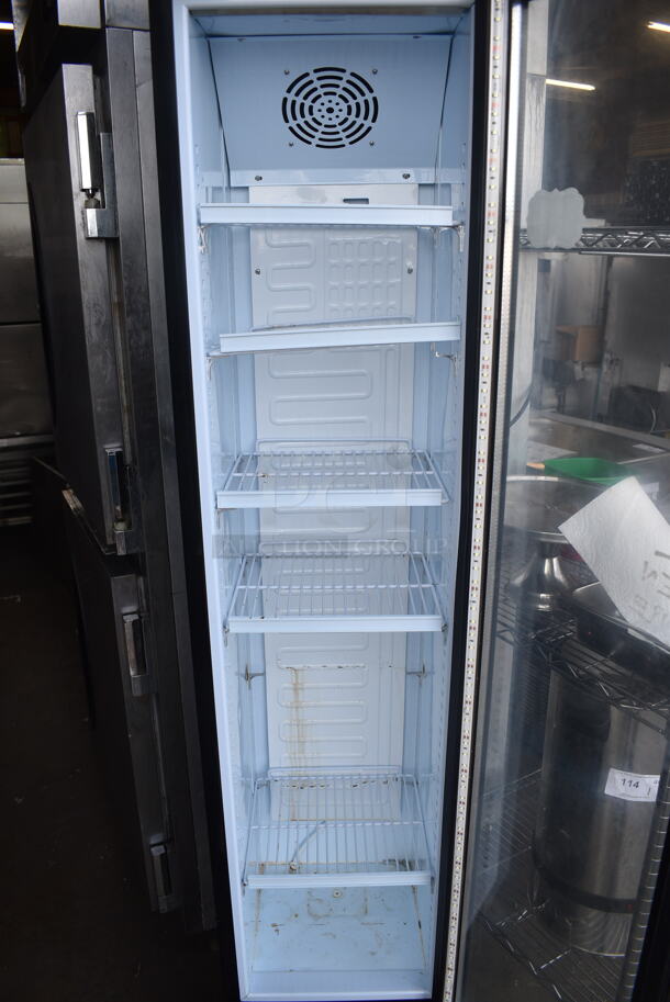 Galaxy SC105B Metal Commercial Single Door Slim Line Reach In Cooler Merchandiser. 110-120 Volts, 1 Phase. Cannot Test Due To Cut Power Cord - Image 4 of 6