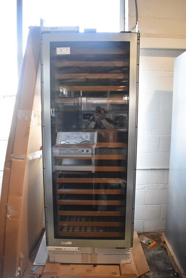 LIKE NEW! Sub Zero IW-30 Metal Commercial Single Door Reach In Wine Chiller Merchandiser. 115 Volts, 1 Phase. Unit Has Only Been Used a Few Times! Tested and Powers On But Does Not Get Cold - Image 1 of 7