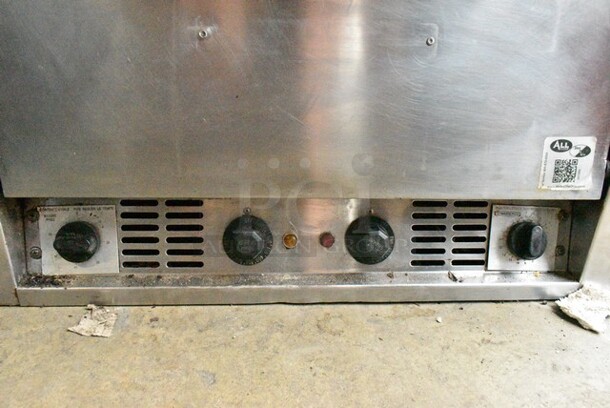 Bakers Pride P165 Stainless Steel Commercial Electric Powered 2 Deck Pizza Oven w/ Broken Cooking Stones. 208 Volts, 1 Phase.  - Image 3 of 6