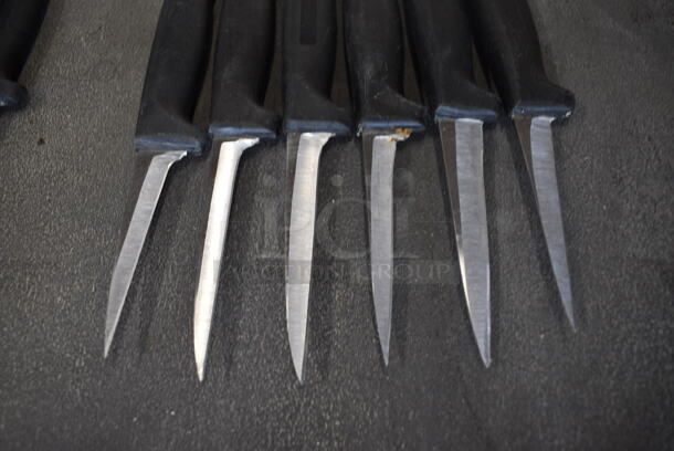 6 Sharpened Stainless Steel Paring Knives. Includes 7". 6 Times Your Bid! - Image 2 of 4