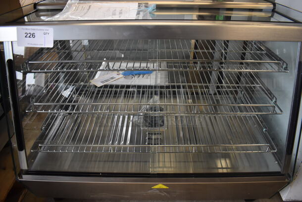 BRAND NEW! ServIt 423HDM36SA Self / Full Service 3 Shelf Countertop Heated Display Case Merchandiser with Sliding Doors. 120 Volts, 1 Phase. 34x24x28. Tested and Working! - Image 4 of 8