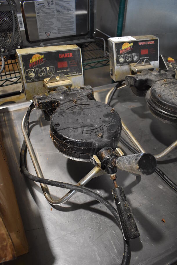 Stainless Steel Commercial Countertop Waffle Maker. 12x24x10. Tested and Working! - Image 5 of 6