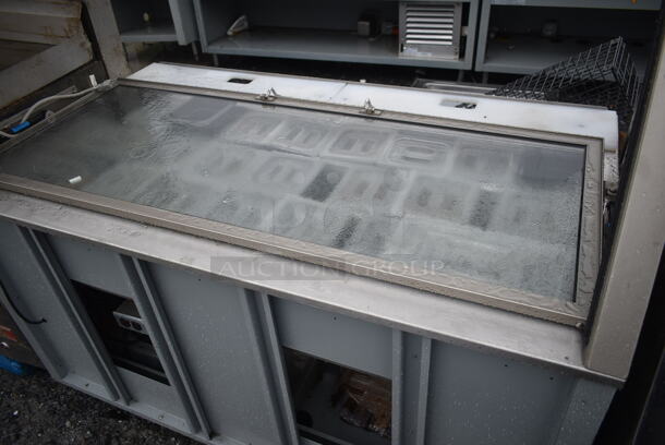 Duke Metal Commercial Subway Sandwich Make Line Prep Line w/ Lowering Sneeze Guard. - Image 3 of 3