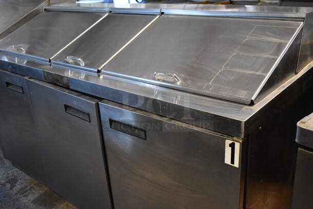 2014 Delfield 4472N-30M Stainless Steel Commercial Sandwich Salad Prep Table Bain Marie Mega Top. 115 Volts, 1 Phase. 72x32x45. Tested and Powers On But Does Not Get Cold - Image 3 of 12