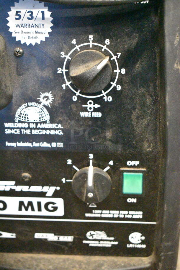 Forney 140 MIG Welder. 120 Volts, 1 Phase.  - Image 8 of 10