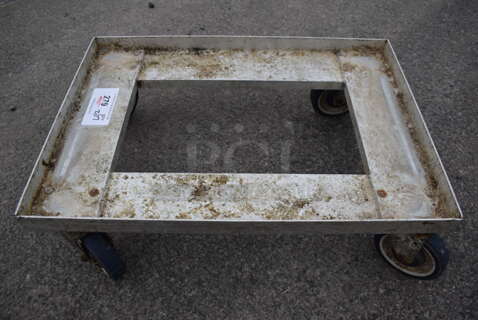 Metal Dolly on Commercial Casters. 18x25.5x8