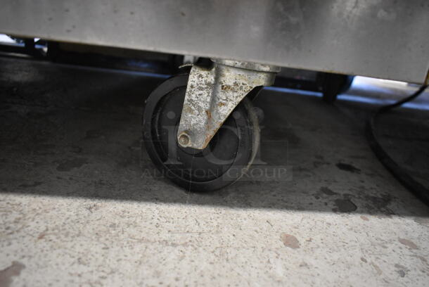 Victory VF-2 Stainless Steel Commercial 2 Door Reach In Freezer w/ Metal Pan Rack on Commercial Casters. 115 Volts, 1 Phase. Tested and Working! - Image 4 of 7