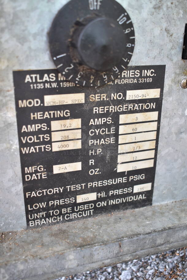 Atlas WCM-HP-SPEC Stainless Steel Cold Pan Drop In. 208 Volts, 1 Phase.  - Image 7 of 7