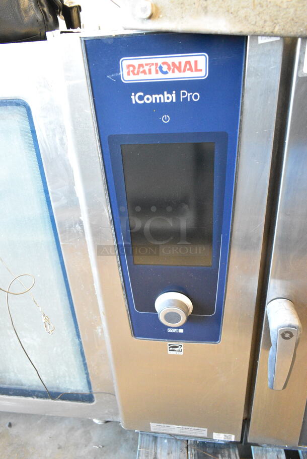 2021 Rational LM100EE Stainless Steel Commercial Electric Powered iCombi Convection Oven w/ Box of Piping. 440/480 Volts, 3 Phase. - Image 3 of 9