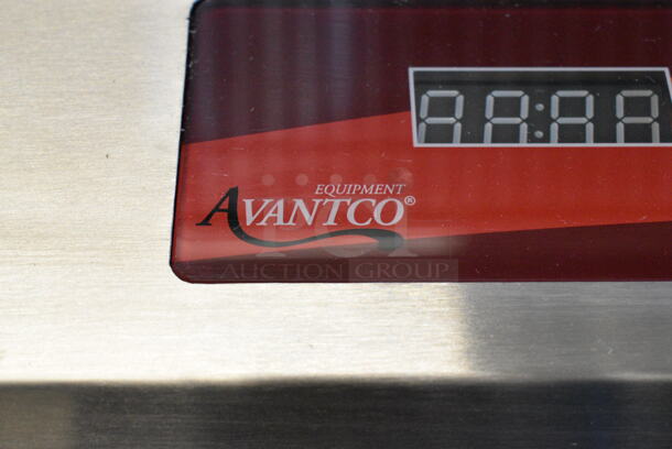 BRAND NEW SCRATCH AND DENT! 2023 Avantco 177IC35DB Stainless Steel Commercial Countertop Electric Powered 2 Burner Induction Range. 208-240 Volts, 1 Phase.  - Image 3 of 6
