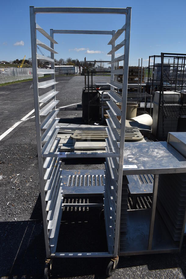 Metal Commercial Pan Transport Rack on Commercial Casters. 20.5x26x69 - Image 1 of 3