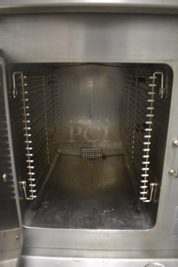 2012 Cleveland 24CGA10 SteamCraft Ultra 10 Stainless Steel Commercial Floor Style Natural Gas Powered 2 Deck Steam Cabinet. 125,000 BTU. 24x37.5x65.5. BUYER MUST REMOVE. Item Was in Working Condition on Last Day of Business. (kitchen) - Image 7 of 9