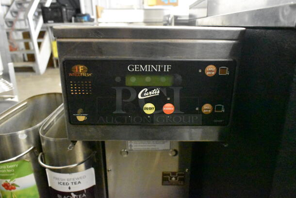 Curtis GEMSIF10A2419 Stainless Steel Commercial Countertop Coffee Machine w/ Hot Water Dispenser. 220 Volts, 1 Phase.  - Image 2 of 4