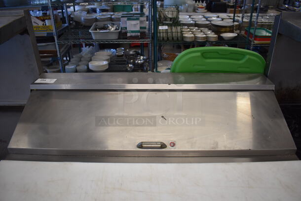 Continental SW48-12 Stainless Steel Commercial Sandwich Salad Prep Table Bain Marie Mega Top w/ 4 Drawers on Commercial Casters. 115 Volts, 1 Phase. 48x30x44. Tested and Powers On But Temps at 58 Degrees - Image 5 of 9