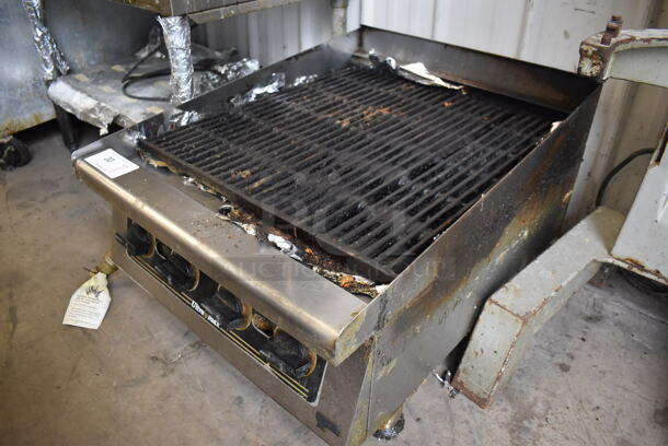 Star Ultra Max Stainless Steel Commercial Countertop Natural Gas Powered Charbroiler Grill. 24x31x18 - Image 4 of 5